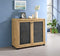 Accent Cabinet With Two Mesh Doors - Light Brown-Washburn's Home Furnishings