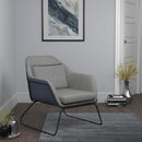 Accent Chair - Grey And Blue-Washburn's Home Furnishings