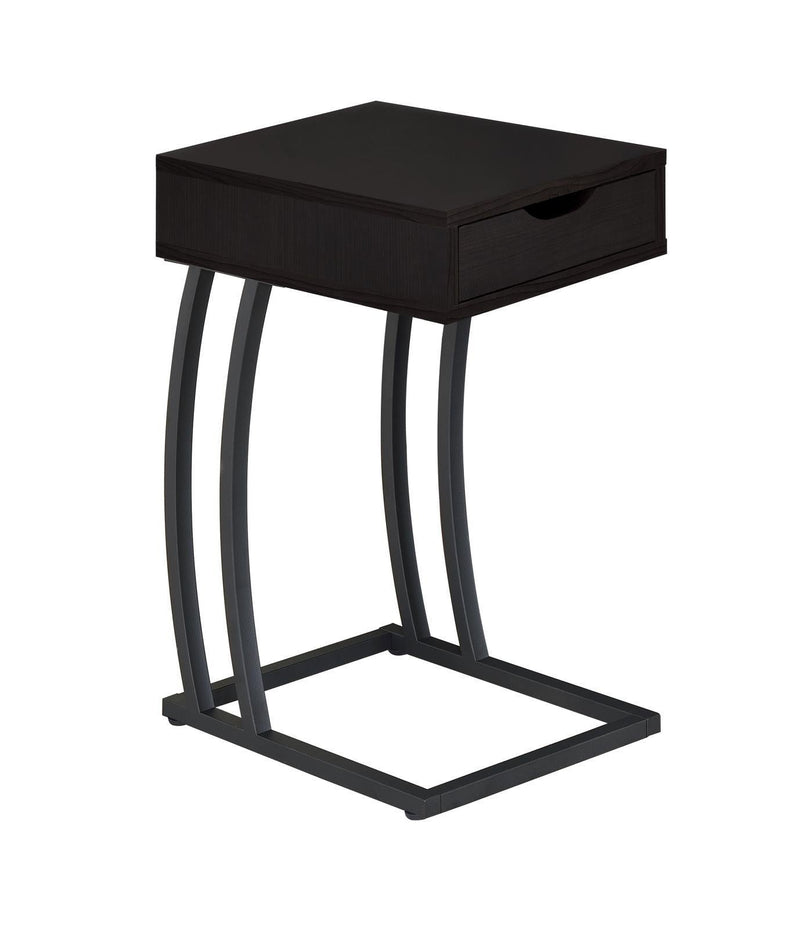 Accent Table C-shape - Cappuccino-Washburn's Home Furnishings