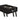 Accent Table C-shape - Cappuccino-Washburn's Home Furnishings