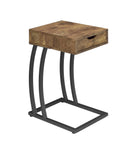 Accent Table With Power Outlet - Antique Nutmeg-Washburn's Home Furnishings