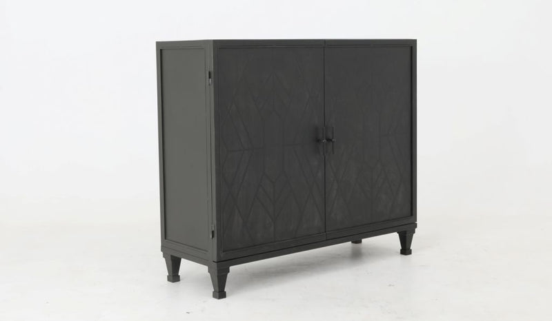 Accent Vintage Cabinet - Black-Washburn's Home Furnishings