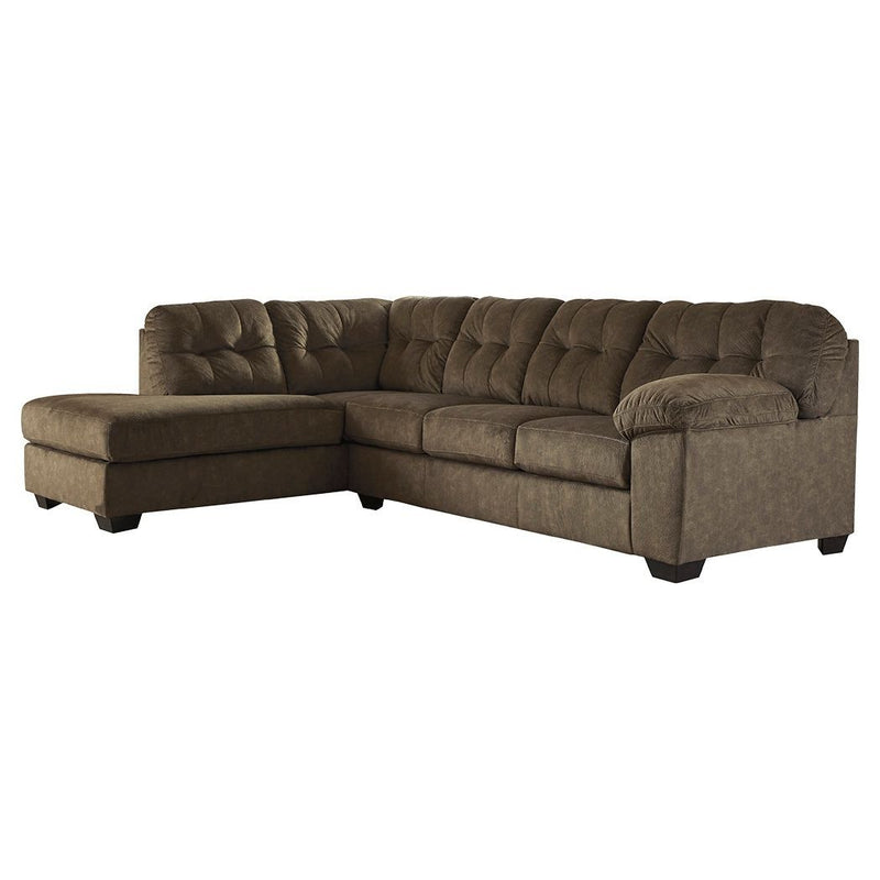 Accrington - Earth - Left Arm Facing Chaise 2 Pc Sectional-Washburn's Home Furnishings