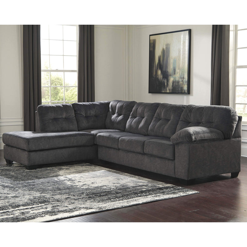 Accrington - Granite - Left Arm Facing Chaise 2 Pc Sectional-Washburn's Home Furnishings