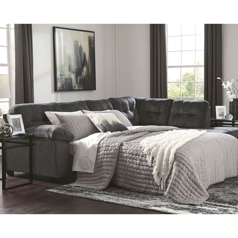 Accrington - Granite - Left Arm Facing Sofa Sleeper 2 Pc Sectional-Washburn's Home Furnishings