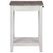 Adalane - White/gray - Accent Table-Washburn's Home Furnishings