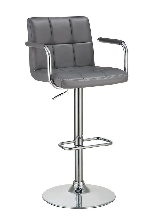 Adjustable Height Bar Stool - Grey-Washburn's Home Furnishings