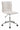 Adjustable Height Office Chair - White Fabric And Chrome-Washburn's Home Furnishings