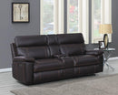 Albany Motion Collection - 3 Pc Power 2 Loveseat - Brown-Washburn's Home Furnishings