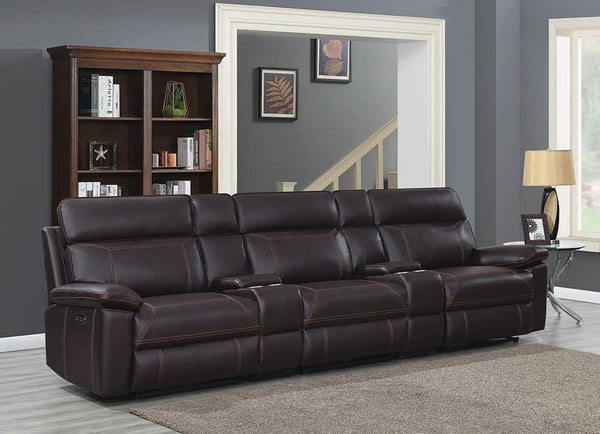 Albany Motion Collection - 5 Pc Power 2 Home Theater - Brown-Washburn's Home Furnishings