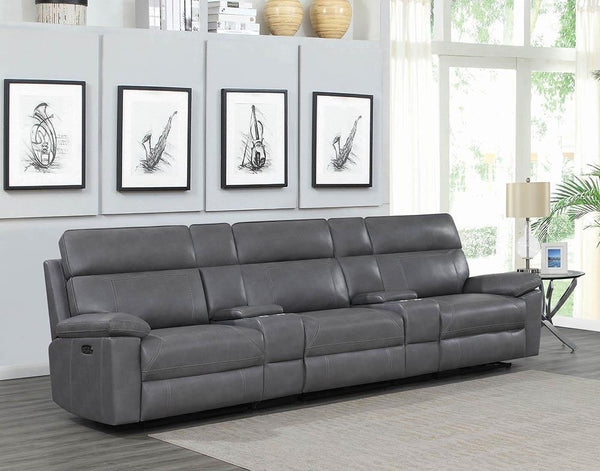 Albany Motion Collection - 5 Pc Power 2 Home Theater - Grey-Washburn's Home Furnishings