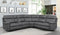 Albany Motion Collection - 6 Pc Power 2 Sectional - Grey-Washburn's Home Furnishings