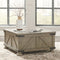 Aldwin - Gray - Cocktail Table With Storage - Square-Washburn's Home Furnishings