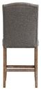 Aleeda - Brown/gray - Counter Height Bar Stool (set Of 2)-Washburn's Home Furnishings