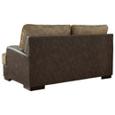 Alesbury - Chocolate - Loveseat-Washburn's Home Furnishings