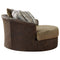 Alesbury - Chocolate - Oversized Swivel Accent Chair-Washburn's Home Furnishings