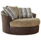 Alesbury - Chocolate - Oversized Swivel Accent Chair-Washburn's Home Furnishings