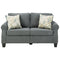 Alessio - Charcoal - Loveseat-Washburn's Home Furnishings