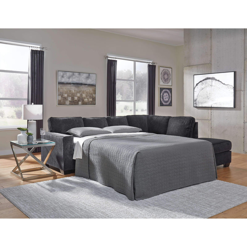Altari - Dark Gray - Left Arm Facing Sofa Sleeper 2 Pc Sectional-Washburn's Home Furnishings