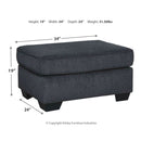 Altari - Dark Gray - Ottoman-Washburn's Home Furnishings