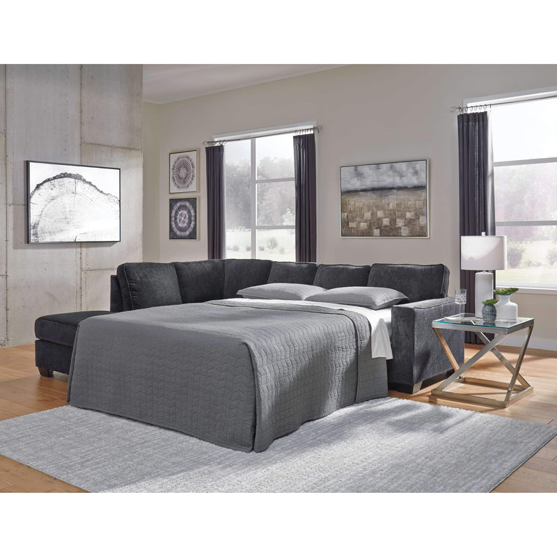 Altari - Slate - Left Arm Facing Chaise Sleeper 2 Pc Sectional-Washburn's Home Furnishings