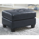 Altonbury - Blue - Ottoman-Washburn's Home Furnishings