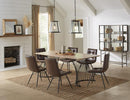 Altus - Swirl Base Dining Table - Light Brown-Washburn's Home Furnishings