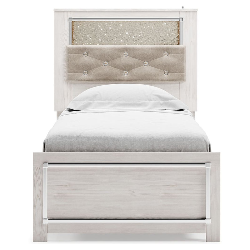 Altyra - White - Twin Panel Bookcase Bed-Washburn's Home Furnishings