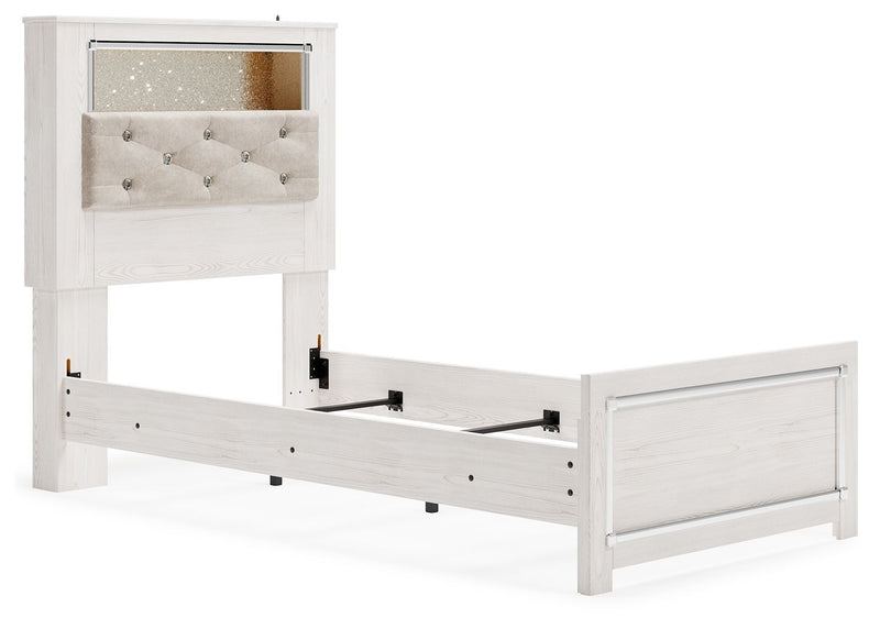 Altyra - White - Twin Uph Panel Bookcase Hdbd-Washburn's Home Furnishings