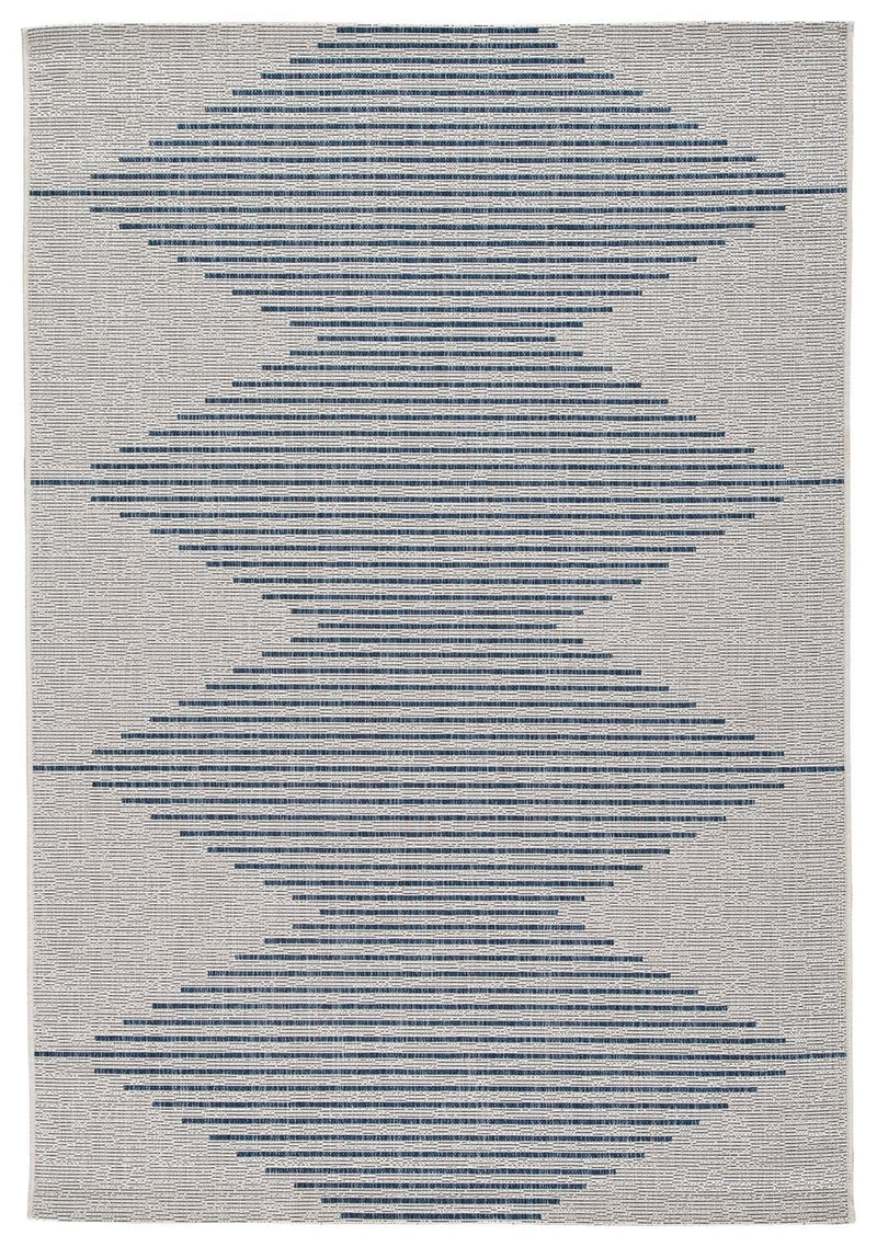 Alverno - White/blue - Medium Rug-Washburn's Home Furnishings