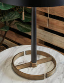 Amadell - Black/gold Finish - Metal Table Lamp (1/cn)-Washburn's Home Furnishings