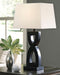 Amasai - Black - Poly Table Lamp (2/cn)-Washburn's Home Furnishings