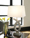 Amayeta - Silver Finish - Poly Table Lamp (2/cn)-Washburn's Home Furnishings