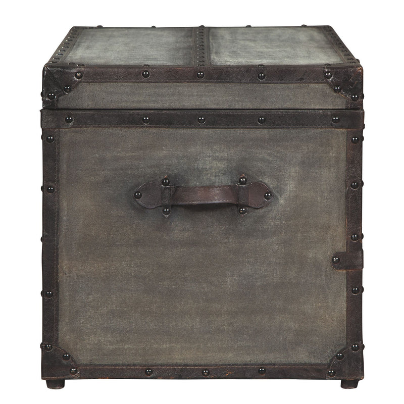 Amsel - Gray - Storage Trunk-Washburn's Home Furnishings