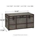 Amsel - Gray - Storage Trunk-Washburn's Home Furnishings