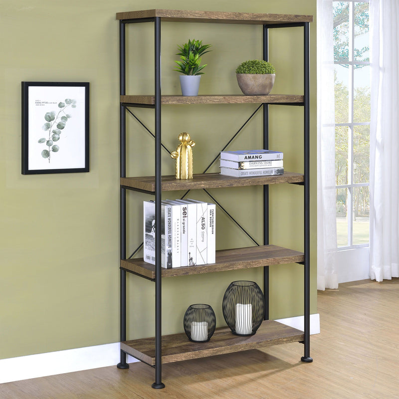 Analiese - Bookcase - 63 - Wood - Light Brown-Washburn's Home Furnishings