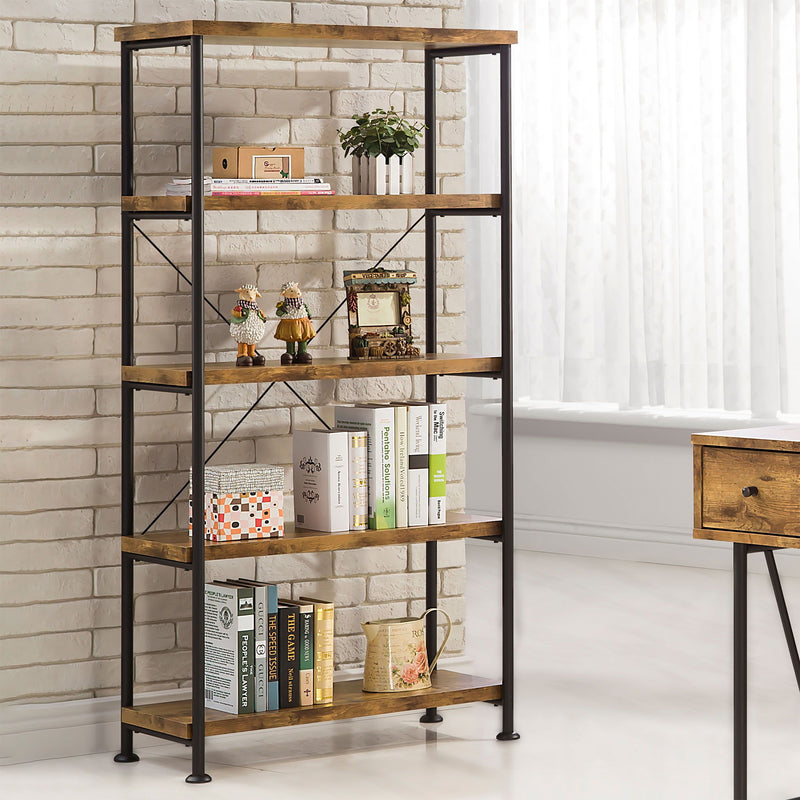 Analiese - Bookcase - Dark Brown-Washburn's Home Furnishings