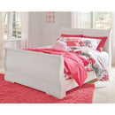 Anarasia - White - Full Sleigh Bed-Washburn's Home Furnishings