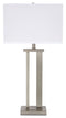 Aniela - Silver Finish - Metal Table Lamp (2/cn)-Washburn's Home Furnishings