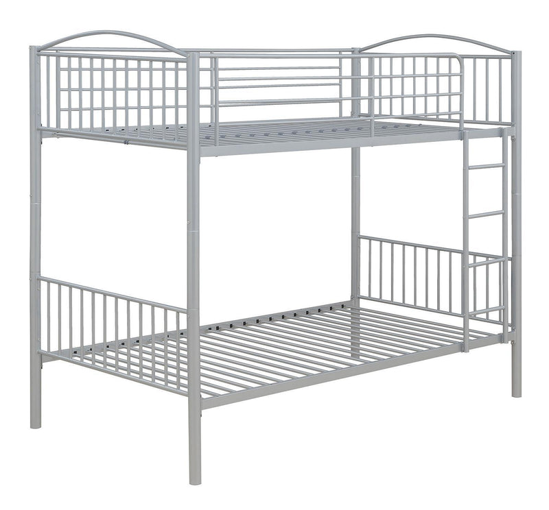 Anson - Twin Over Twin Bunk Bed With Ladder - White-Washburn's Home Furnishings