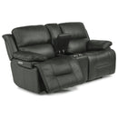 Apollo Power Reclining Loveseat with Console and Power Headrest-Flexsteel-Washburn's Home Furnishings