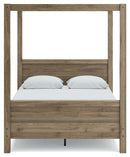 Aprilyn - Light Brown - Queen Canopy Bed-Washburn's Home Furnishings