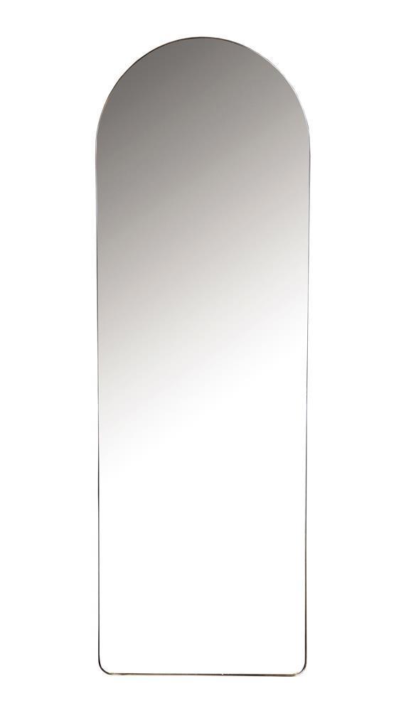 Arch-shaped Wall Mirror With - Black Frame Finish - Pearl Silver-Washburn's Home Furnishings