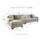 Ardsley - Pewter - Left Arm Facing Chaise 3 Pc Sectional-Washburn's Home Furnishings