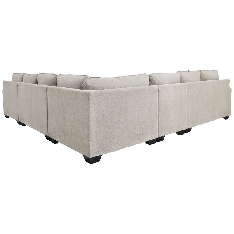 Ardsley - Pewter - Left Arm Facing Loveseat 5 Pc Sectional-Washburn's Home Furnishings