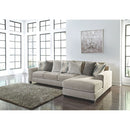 Ardsley - Pewter - Left Arm Facing Sofa 2 Pc Sectional-Washburn's Home Furnishings