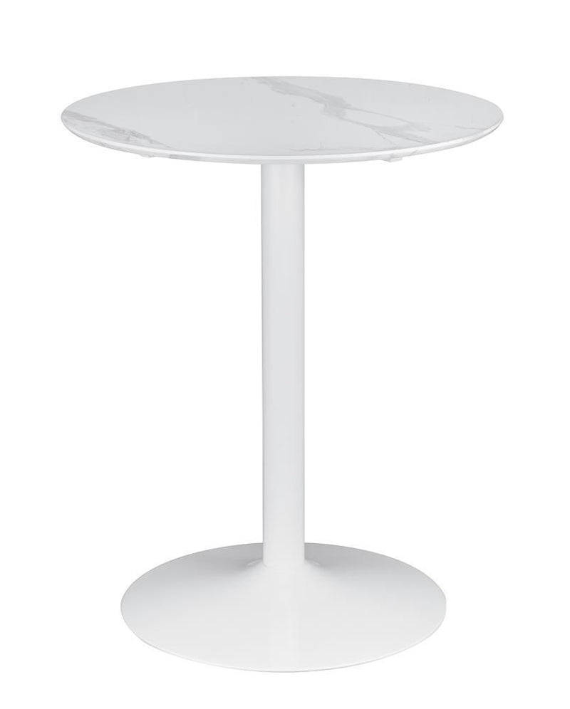Arkell - Round Counter Table - White-Washburn's Home Furnishings