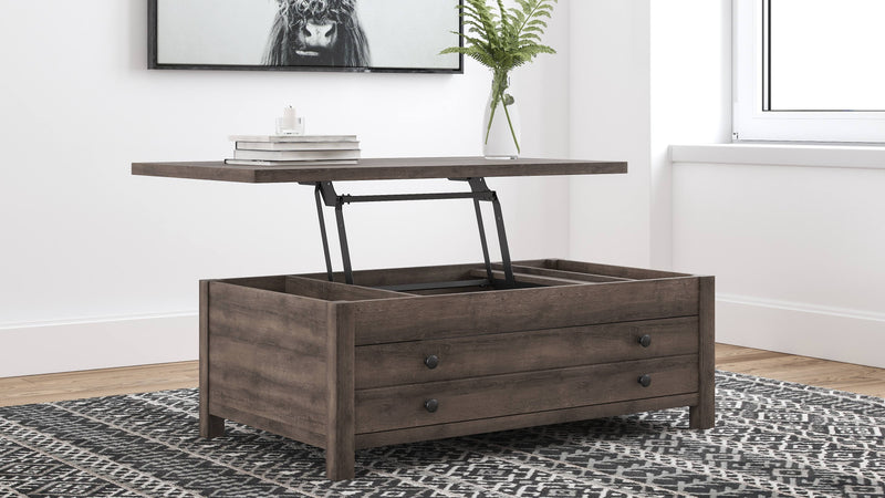 Arlenbry - Gray - Lift Top Cocktail Table-Washburn's Home Furnishings