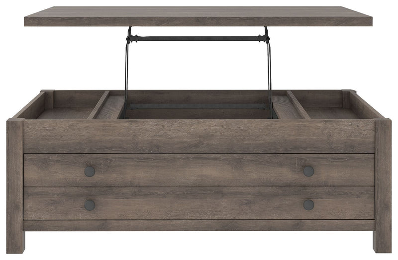 Arlenbry - Gray - Lift Top Cocktail Table-Washburn's Home Furnishings