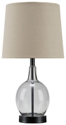 Arlomore - Gray - Glass Table Lamp (1/cn)-Washburn's Home Furnishings